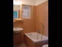 Apartmaji Secret garden - seaview: A1(4), A2(2) Brela - Riviera Makarska  - Apartma - A2(2): kopalnica s straniščem