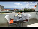 Apartmaji Gianni - modern & great location: SA1(2), A2(2+2), A3(2+2) Makarska - Riviera Makarska  - Apartma - A2(2+2): terasa