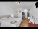 Apartmaji Ivica - 100m from the beach: SA1(2+1) ljubicasti, SA3(2) narancasti Makarska - Riviera Makarska  - Studio apartma - SA3(2) narancasti: interijer