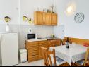 Apartmaji Mira - 10 m from beach: SA3(2), SA4(2), A5(2+2) Zaostrog - Riviera Makarska  - Studio apartma - SA4(2): kuhinja in jedilnica