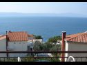 Apartmaji Mir - free parking: SA2(2), SA3(2), A4(2+2), A5(6+1) Živogošće - Riviera Makarska  - pogled na morje (hiša in okolica)