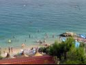 Apartmaji Paradiso with gorgeous sea view: A1 Doris (4+2), SA2 Petra (2+2), SA3 Nina (2) Lokva Rogoznica - Riviera Omiš  - plaža