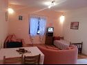 Apartmaji Zvone - 50 M from the sea : A4 prizemlje (2+2) Sumpetar - Riviera Omiš  - Apartma - A4 prizemlje (2+2): dnevna soba