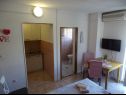 Apartmaji Don - 90m from the sea: A4(5), SA1 2S(2), SA2 2R(2) Dinjiška - Otok Pag  - Studio apartma - SA2 2R(2): kuhinja in jedilnica