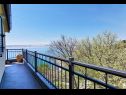 Apartmaji Adria - seafront & seaview: A1 Adriana (2+1), A2 Enzo (2+1) Lukovo Šugarje - Riviera Senj  - pogled na morje