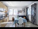 Apartmaji Adria - seafront & seaview: A1 Adriana (2+1), A2 Enzo (2+1) Lukovo Šugarje - Riviera Senj  - Apartma - A2 Enzo (2+1): kuhinja in jedilnica