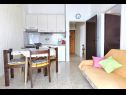 Apartmaji Ziva - by the beach; A1(6), A2(4), A3 (2+1) Zaliv Lozica (Rogoznica) - Riviera Šibenik  - Hrvaška  - Apartma - A2(4): kuhinja in jedilnica