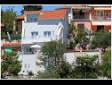 Apartmaji Elvi - amazing position & parking: A1 mali(2+1), A2(2+2), A3(4+1), A4 gornji(4+1), A5(2+1) Primošten - Riviera Šibenik  - hiša