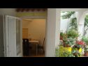 Apartmaji Ksenija - with garden & BBQ: SA1(2+1), SA2(2+1), SA3(2+1), A4(2+2), A5(2+2) Vodice - Riviera Šibenik  - Studio apartma - SA3(2+1): vrtna terasa