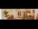 Apartmaji Roko - seaside apartments: A1- Roko (4), A2 - Roza (4) Zatoglav - Riviera Šibenik  - Apartma - A1- Roko (4): jedilnica