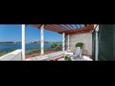 Apartmaji Roko - seaside apartments: A1- Roko (4), A2 - Roza (4) Zatoglav - Riviera Šibenik  - Apartma - A2 - Roza (4): pogled na morje