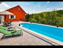 Hiša za počitnice Brapa - open swimming pool: H(4) Hrvace - Riviera Split  - Hrvaška  - bazen