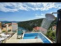 Apartmaji Sretan A1-Rogač(5+1), A2-Višnja(4+1), A3-Kiwi(2+1) Zaliv Ljubljeva (Vinišće) - Riviera Trogir  - Hrvaška  - pogled