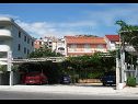 Apartmaji Anđelka - 50 m from beach: A3(9), A4(4), A5(2) Marina - Riviera Trogir  - parkirišče (hiša in okolica)
