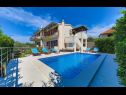 Hiša za počitnice Rafaeli - with pool: H(8) Marina - Riviera Trogir  - Hrvaška  - H(8): bazen