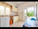Apartmaji Mare - 30 m from pebble beach: SA1(2), SA2(2), A3(4), A4(4), A5(8) Seget Vranjica - Riviera Trogir  - Studio apartma - SA2(2): kuhinja in jedilnica