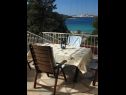 Apartmaji Jak - 10m from the sea: A(4+2) Sevid - Riviera Trogir  - Apartma - A(4+2): pogled na morje