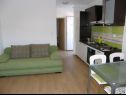 Apartmaji Ljubi - 20 m from beach: A1(4+1), A2 Crveni(2+2), A3 Zeleni(2+2) Vinišće - Riviera Trogir  - Apartma - A3 Zeleni(2+2): kuhinja in jedilnica