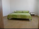 Apartmaji Ljubi - 20 m from beach: A1(4+1), A2 Crveni(2+2), A3 Zeleni(2+2) Vinišće - Riviera Trogir  - Apartma - A3 Zeleni(2+2): spalnica