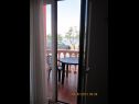 Apartmaji Sor - on the beach: SA1(2+1), A1(4+1), A2(2+2), A3(2+2) Bibinje - Riviera Zadar  - Studio apartma - SA1(2+1): balkon