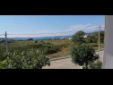 Apartmaji Ivo - 500 m to sandy beach: A1(2+2), A2(6+2), SA3(2+1) Ljubač - Riviera Zadar  - pogled