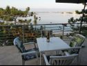 Apartmaji Ljilja - 10m from the sea with parking: A2(2+2), A3(2+2), A4(12) Nin - Riviera Zadar  - terasa