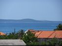 Apartmaji Mediteran - private parking: A1(2+1) Privlaka - Riviera Zadar  - pogled na morje