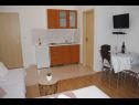 Apartmaji Mediterraneo - with own parking space: A2(2+3), SA3(2+1), SA4(2+1) Privlaka - Riviera Zadar  - Studio apartma - SA4(2+1): kuhinja in jedilnica
