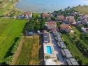 Apartmaji Ani - with pool : SA4(2), A5(2+2), A6(2+2) Privlaka - Riviera Zadar  - pogled na morje
