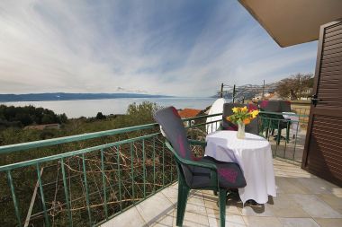 Apartmaji Panorama - terrace with sea view: A1(4) Brela - Riviera Makarska 